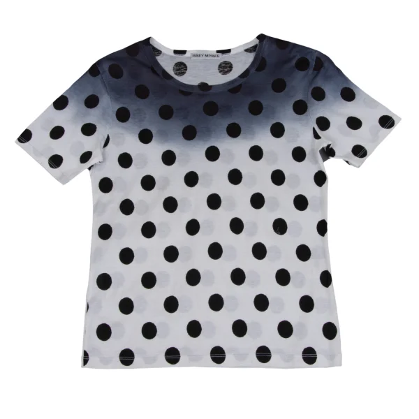 ISSEY MIYAKE Gradation Dot T-shirt White,Black 2 K-170947_001