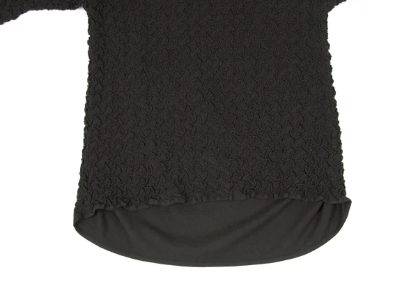 ISSEY MIYAKE Wool Geometric Tuck Turtle Neck Top K-170948_007