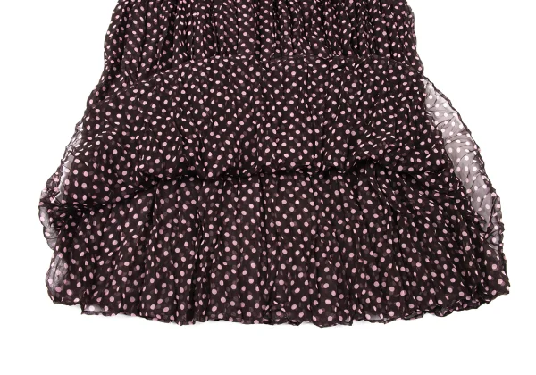 ISSEY MIYAKE FETE Wrinkle Pleats Dot Printed Skirt K-170950_006