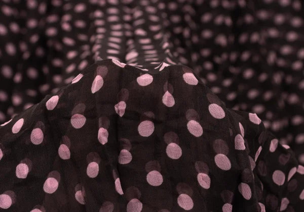 ISSEY MIYAKE FETE Wrinkle Pleats Dot Printed Skirt K-170950_011