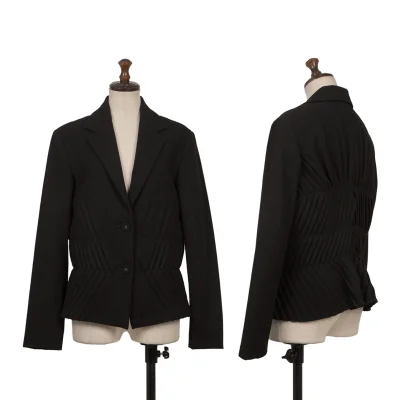 ISSEY MIYAKE FETE Pleats Switching Wool Jacket