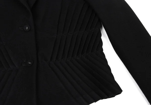 ISSEY MIYAKE FETE Pleats Switching Wool Jacket K-170952_009
