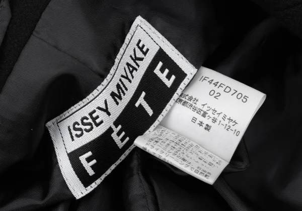 ISSEY MIYAKE FETE Pleats Switching Wool Jacket K-170952_015