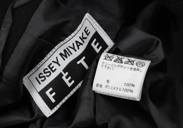 ISSEY MIYAKE FETE Pleats Switching Wool Jacket K-170952_016