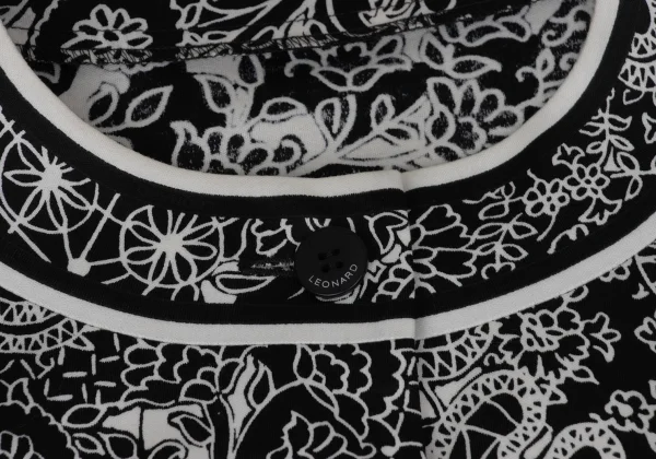 LEONARD Graphic Print Short Sleeve Cardigan K-170955_006