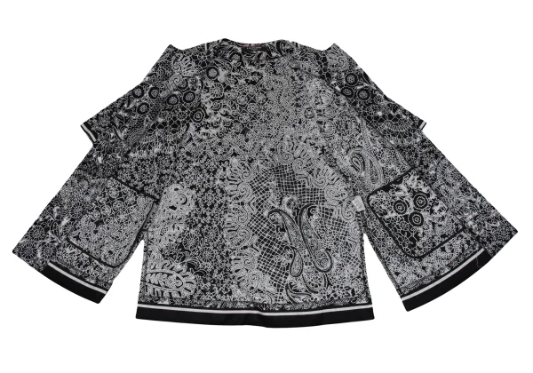 LEONARD Graphic Print Short Sleeve Cardigan K-170955_011