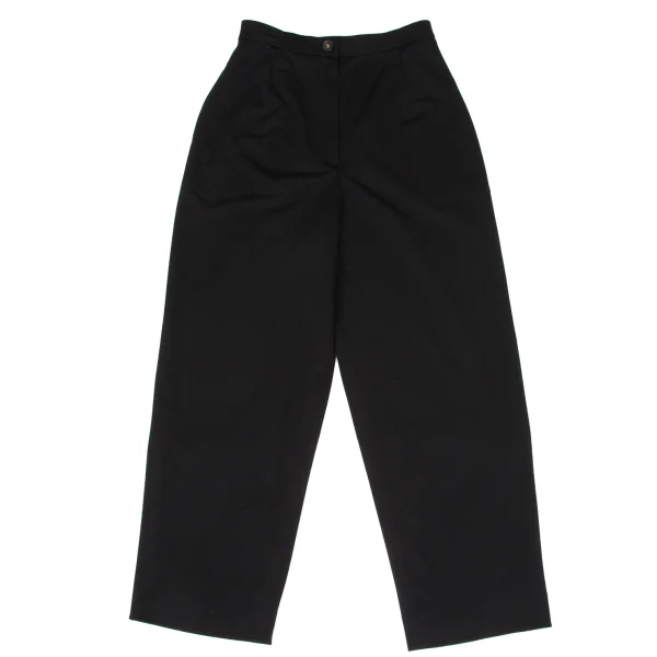 LEONARD Acetate Poly Waist Logo Embroidery Pants Black 64 K-170956_001