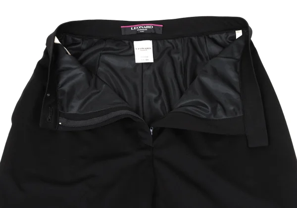 LEONARD Acetate Poly Waist Logo Embroidery Pants K-170956_008