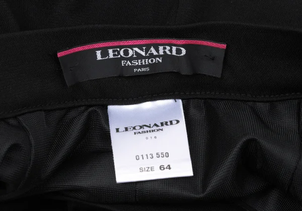 LEONARD Acetate Poly Waist Logo Embroidery Pants K-170956_014
