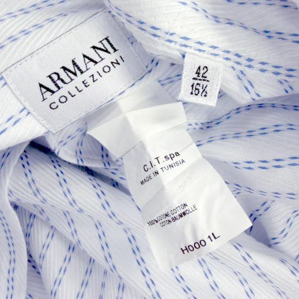ARMANI COLLEZIONI Stripe Woven Long Sleeve Shirt K-170965_015