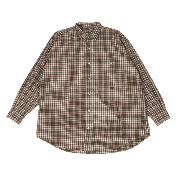 Papas Checker Long Sleeve Shirt Green,Brown L K-170968_001