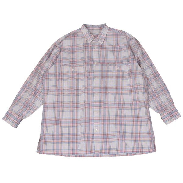 Papas Check Cotton Shirt Pink,Blue L K-170970_001