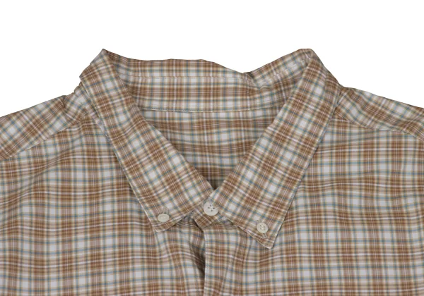 Papas Checked Button-down Cotton Shirt K-170972_003
