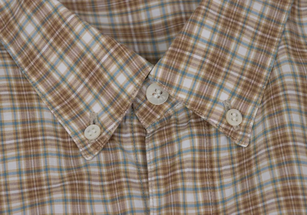 Papas Checked Button-down Cotton Shirt K-170972_004
