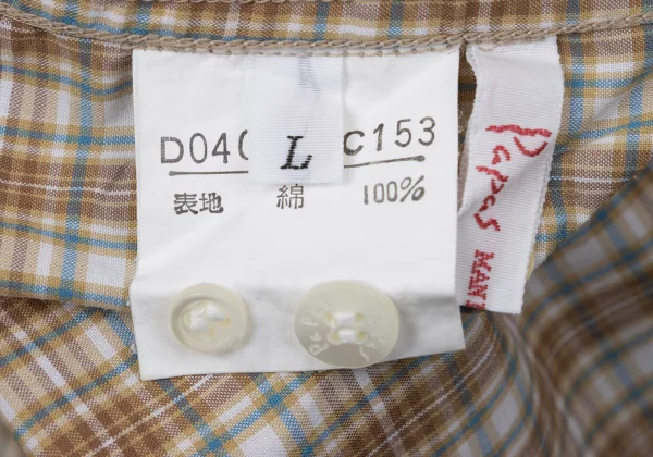 Papas Checked Button-down Cotton Shirt K-170972_015