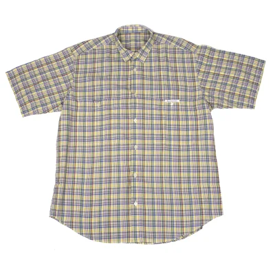 Papas Checked Cotton Short Sleeve Shirt