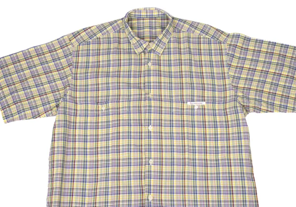 Papas Checked Cotton Short Sleeve Shirt K-170976_002