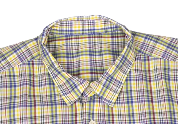 Papas Checked Cotton Short Sleeve Shirt K-170976_003
