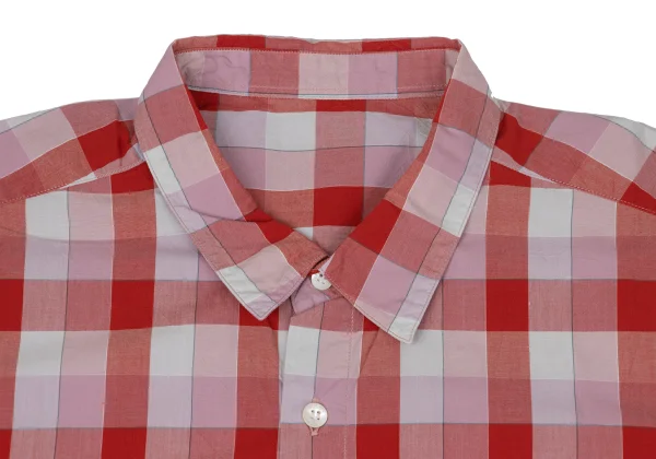 Papas Wrinkled Checker Cotton Short Sleeve Shirt K-170977_004