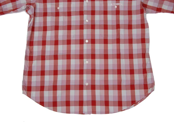 Papas Wrinkled Checker Cotton Short Sleeve Shirt K-170977_007