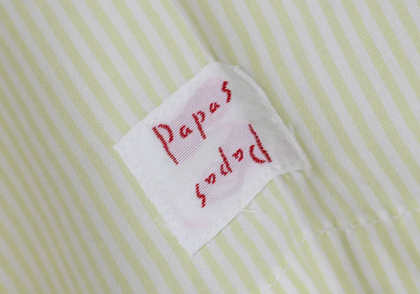 Papas Stripe Cotton Short Sleeve Shirt K-170978_005