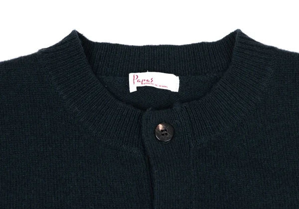 Papas Wool Cashmere Point Embroidery Knit Vest K-170979_004