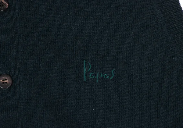 Papas Wool Cashmere Point Embroidery Knit Vest K-170979_005