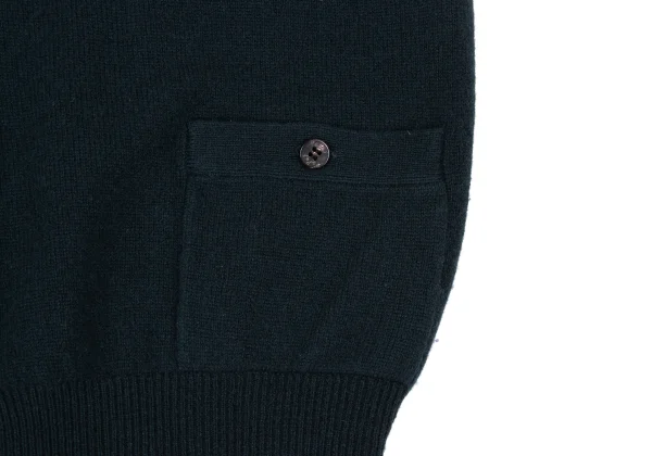Papas Wool Cashmere Point Embroidery Knit Vest K-170979_009