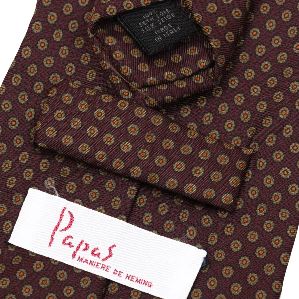 Papas Printed Silk Tie K-170983_007