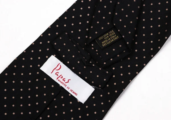 Papas Pin-dot Silk Tie K-170984_006