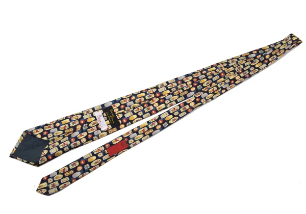 Papas Printed Silk Tie K-170985_005