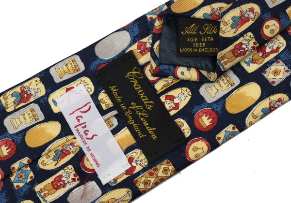 Papas Printed Silk Tie K-170985_007