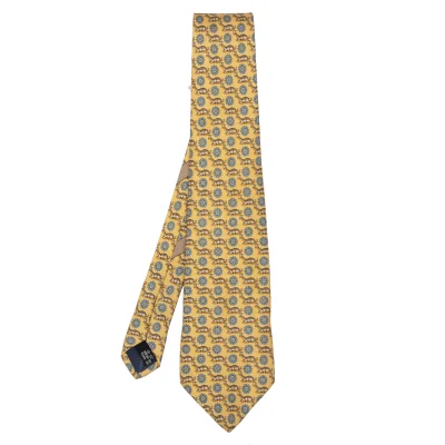Salvatore Ferragamo Giraffe Print Silk Tie
