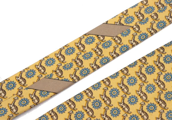 Salvatore Ferragamo Giraffe Print Silk Tie K-170986_004
