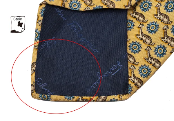 Salvatore Ferragamo Giraffe Print Silk Tie K-170986_006