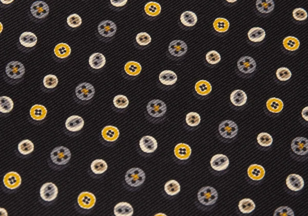 Salvatore Ferragamo Button Printed Silk Tie K-170988_004