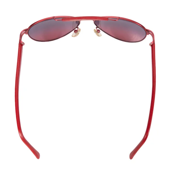 Salvatore Ferragamo Leather Frame Teardrop Sunglasses K-170989_005