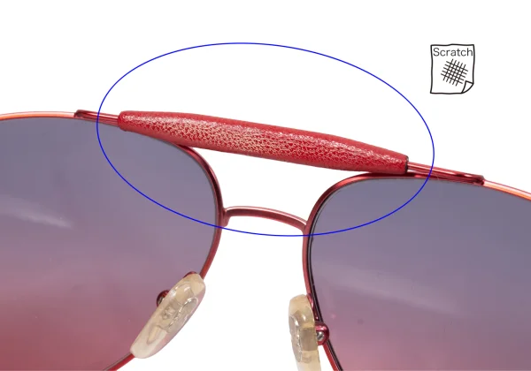 Salvatore Ferragamo Leather Frame Teardrop Sunglasses K-170989_008