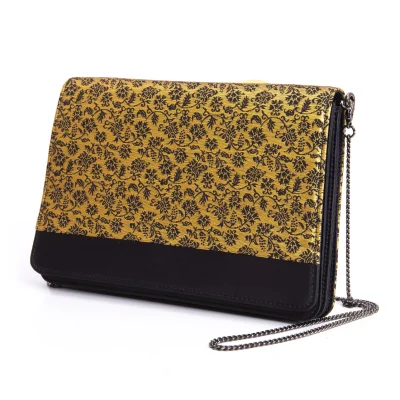 yoshie inaba Jacquard Flap Chain Shoulder Bag