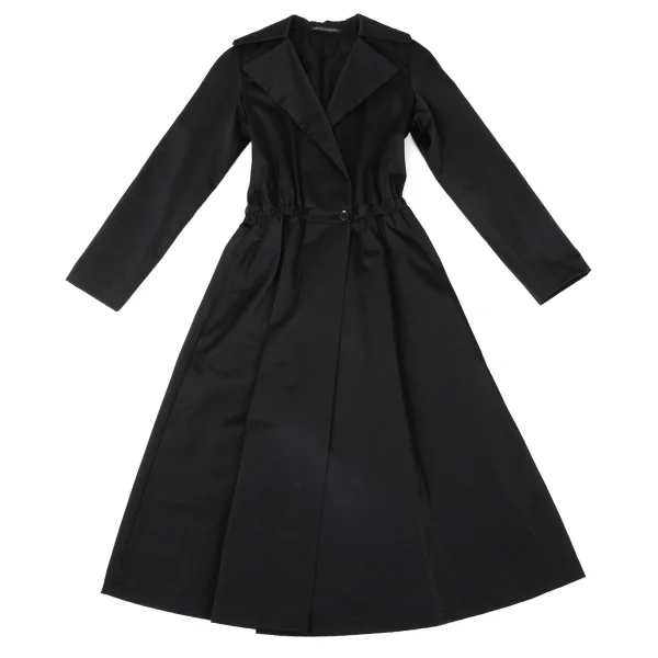 Yohji Yamamoto NOIR Nylon Cotton Waist Gather Coat K-170992_002