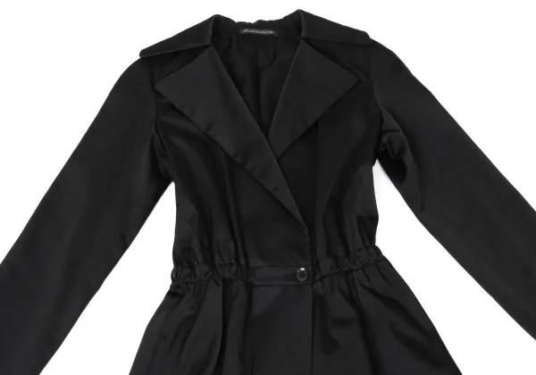 Yohji Yamamoto NOIR Nylon Cotton Waist Gather Coat K-170992_003