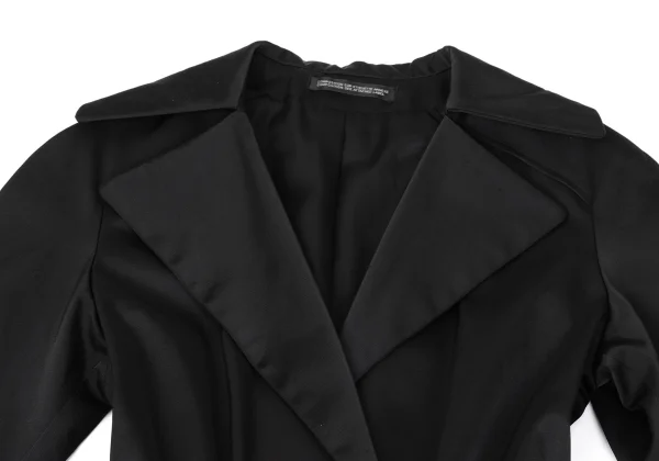 Yohji Yamamoto NOIR Nylon Cotton Waist Gather Coat K-170992_004