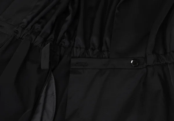 Yohji Yamamoto NOIR Nylon Cotton Waist Gather Coat K-170992_011