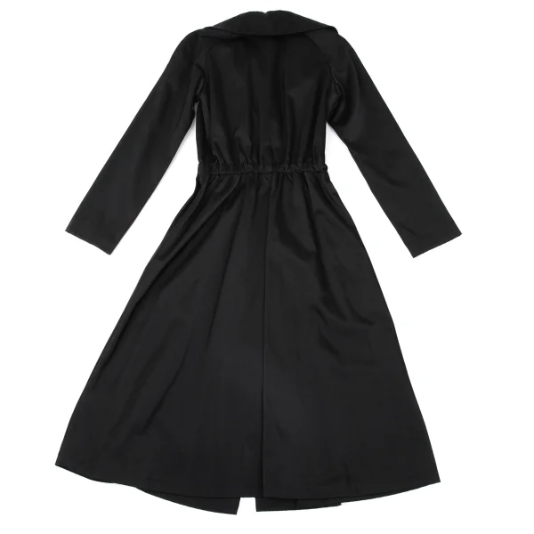 Yohji Yamamoto NOIR Nylon Cotton Waist Gather Coat K-170992_014