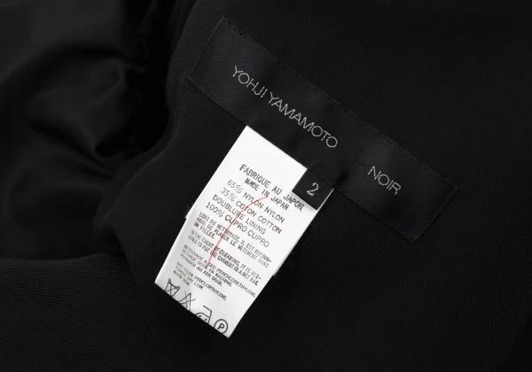Yohji Yamamoto NOIR Nylon Cotton Waist Gather Coat K-170992_017