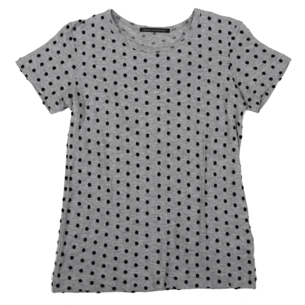 Yohji Yamamoto NOIR Pile Dot T-shirt Grey,Black 2 K-170993_001