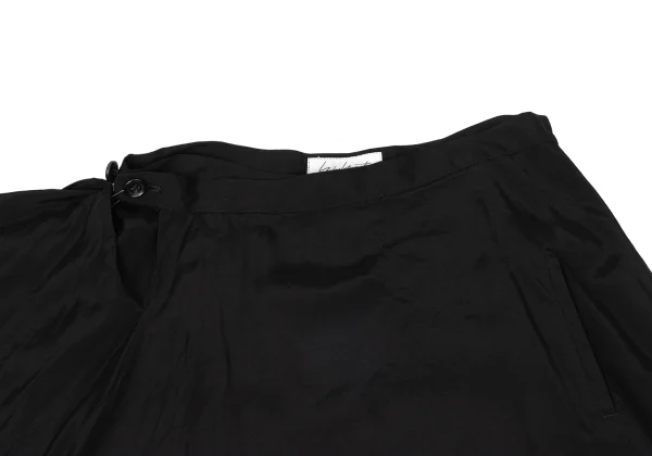 Yohji Yamamoto FEMME Asymmetry Drape Rayon Wrap Skirt Pants  K-170995_004