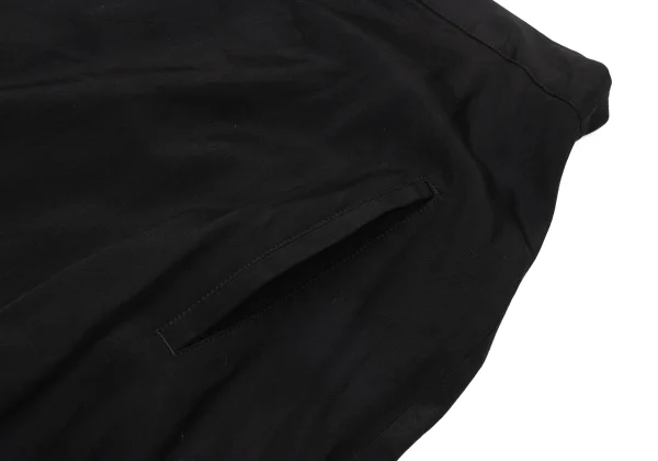 Yohji Yamamoto FEMME Asymmetry Drape Rayon Wrap Skirt Pants  K-170995_005