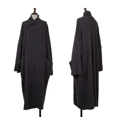 JURGEN LEHL Angora Alpaca Blend Wool Pile Knit Coat