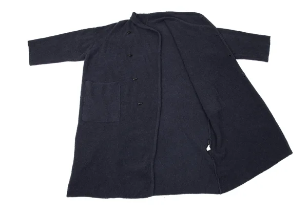 JURGEN LEHL Angora Alpaca Blend Wool Pile Knit Coat K-170997_010